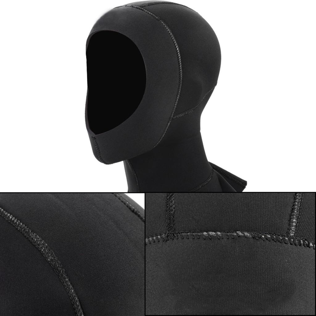Keepdiving 3MM Neoprene Warm   Diving Snorkeling   Hood Watersports Accessory(Black M)