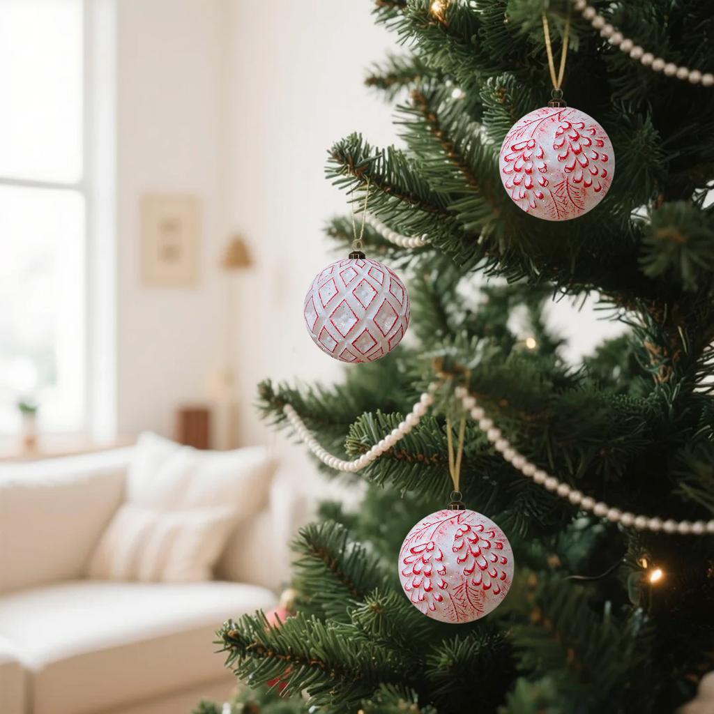 Antique Christmas Ball Set Christmas Window Decoration Props Christmas Tree Decoration Hanging Ball