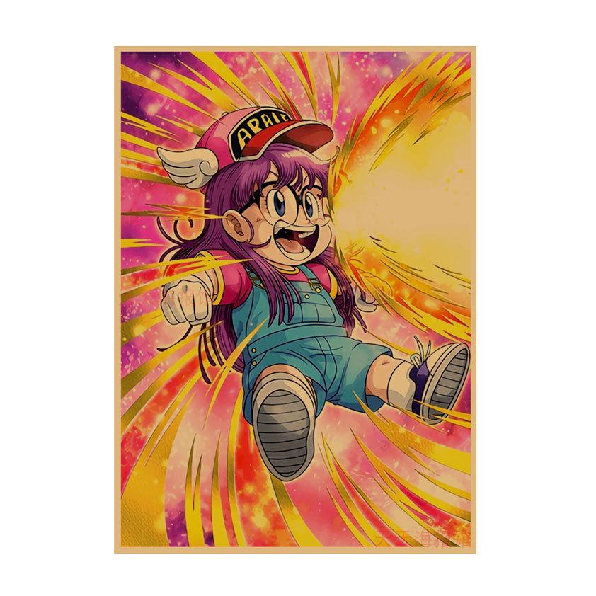 Arale Anime Poster von Akira Toriyama - Dekorative Cartoon-Wandkunst für Kinderzimmer