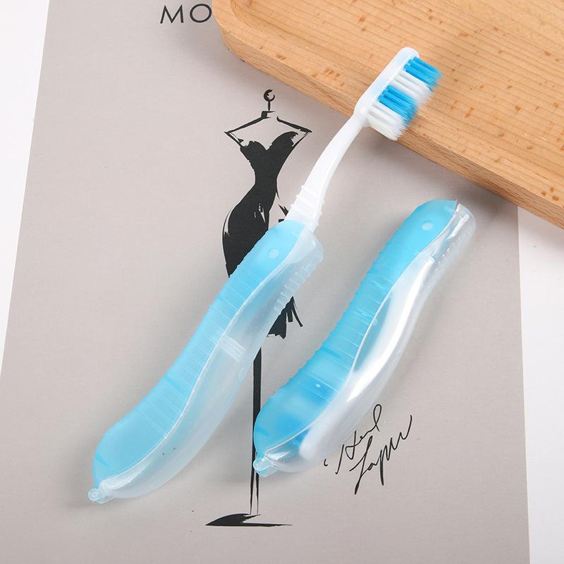 Foldable Travel Toothbrush Portable Disposable Oral Hygiene Cleaning Tool for Camping Hiking