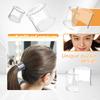 Damen Haarnadel Anti-Rutsch Kammzähne Hoher Pferdeschwanz Haarspange Schnallen-Design Transparent