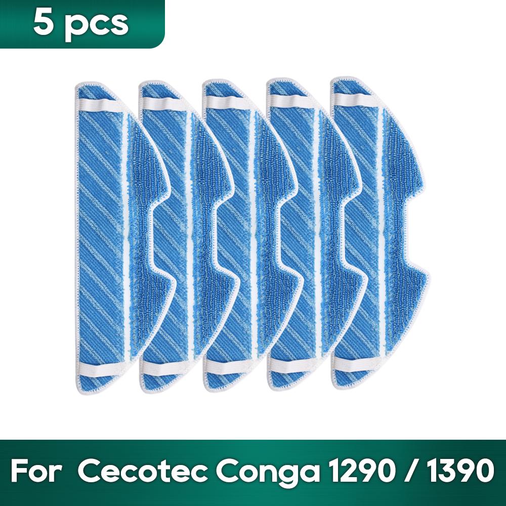 Compatible For Cecotec Conga 1290 / 1390 / 1590 Robot Vacuum Replacement Parts Roller Brush Rag Mop Cloth Hepa Filter