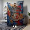 Liverpool Fc Crest Print Blanket Blanket Camping Trip Digital Printing Gift Machine Washable