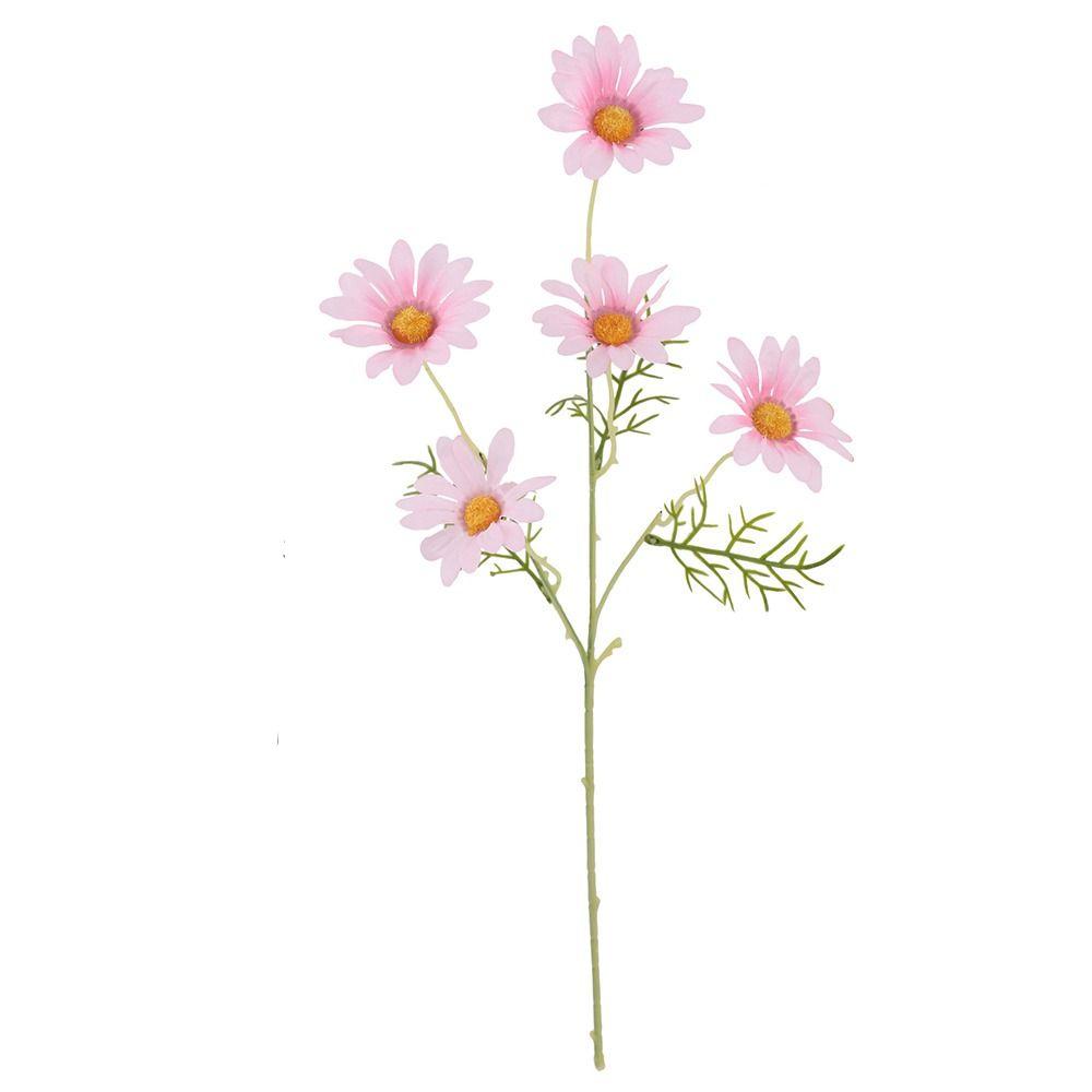 5 Köpfe Künstliche Gänseblümchen Plastik Falsche Chrysanthemen Seiden-Gänseblümchen Heimtischdeko