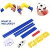 Indoor mini folding football soccer ball goal post net set pump kids sport outdoor home game toy child birthday gift plastic