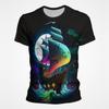 Segelboot Piratenschiff Grafik T-Shirts Herren 3D-Druck Kurzarm Tee Tops Lässig Herren Übergröße Streetwear T-Shirt Ropa Hombre