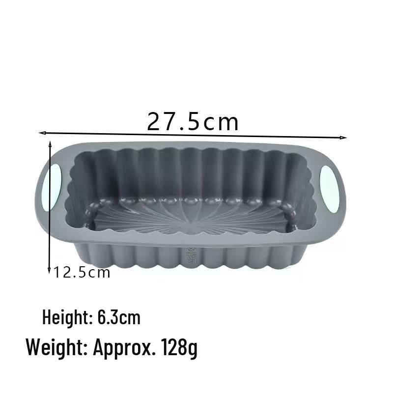 High-Temperature Resistant Silicone Cake Mold – Easy Release for Chiffon, Toast, Cookie, and Muffin Baking