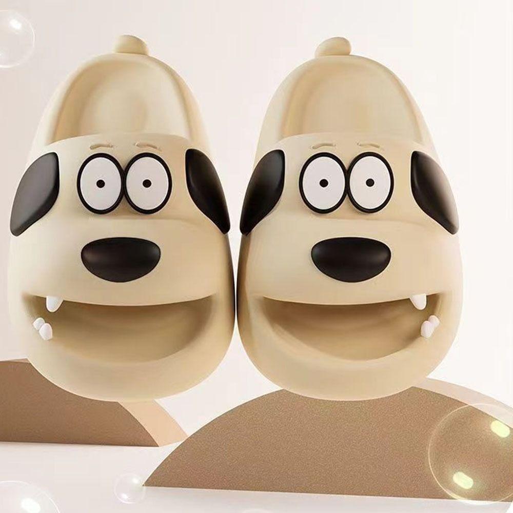 Cartoon Dog Pillow Slides Adorable EVA Slippers Casual Comfortable Sandals  Indoor/Outdoor