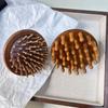Sandalwood Meridian Comb Set: Wooden Massage Comb, Shampoo Brush, Scalp Massager.
