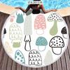 Mushroom Pattern Plant Horse Riding Printed Beach Towel Microfiber Digital Swimming Pool Beach Towel Blanket Shower Beach Towel