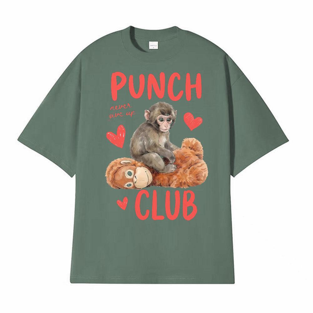 

Punch Club Viral Baby Monkey T Shirt Men Women Clothing Summer Vintage Classic ONeck Tshirts Streetwear Short Sleeve Tee Shirt 4XL