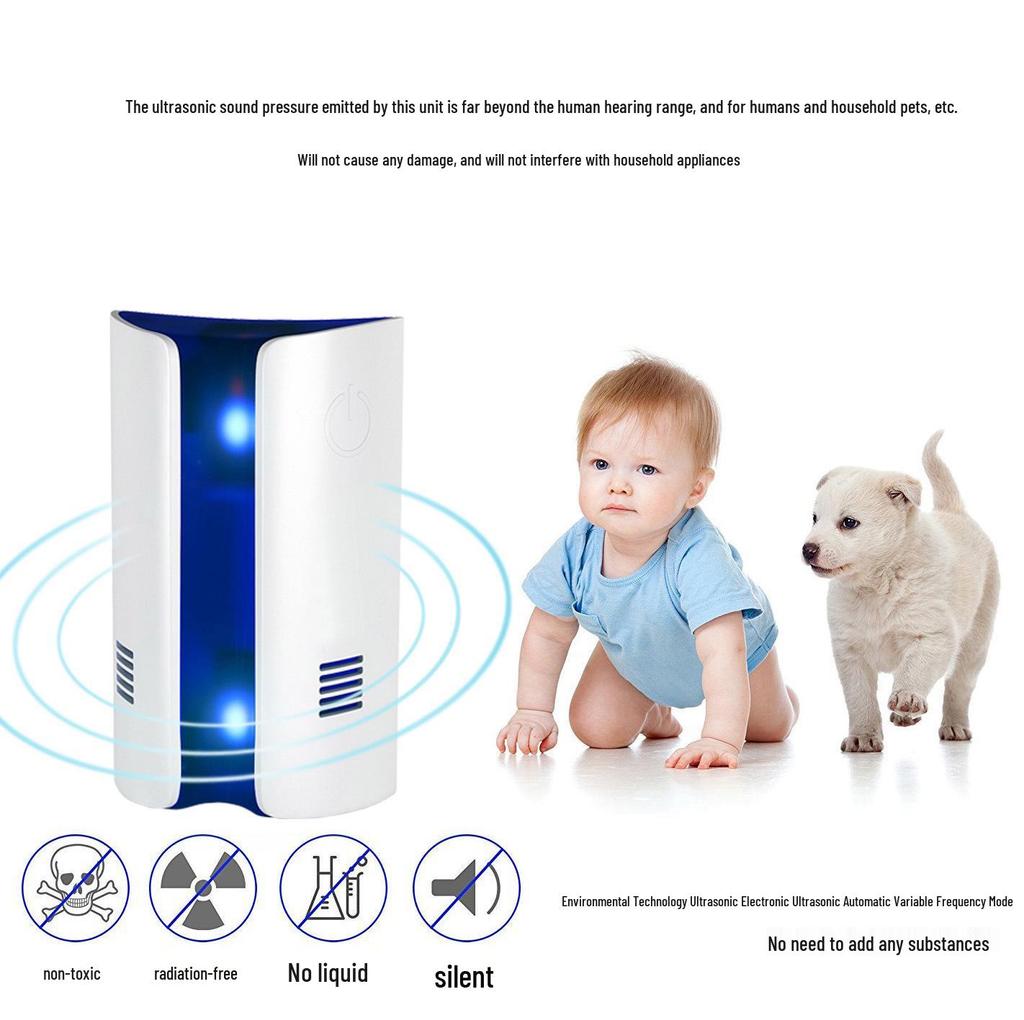 Ultrasonic & Electromagnetic Insect and Rodent Repeller Plug-in