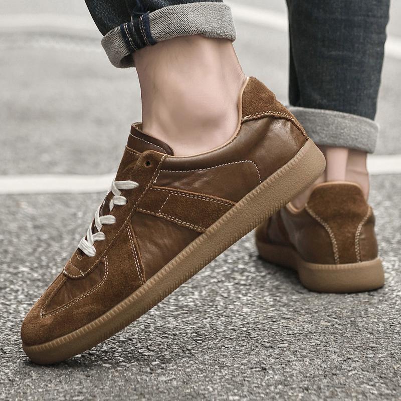 Men Oxfords Shoes High Quality Genuine Leather Shoes Man Business Casual Shoe Lace-Up Men Sports Fashion Shoes Men Sneakers