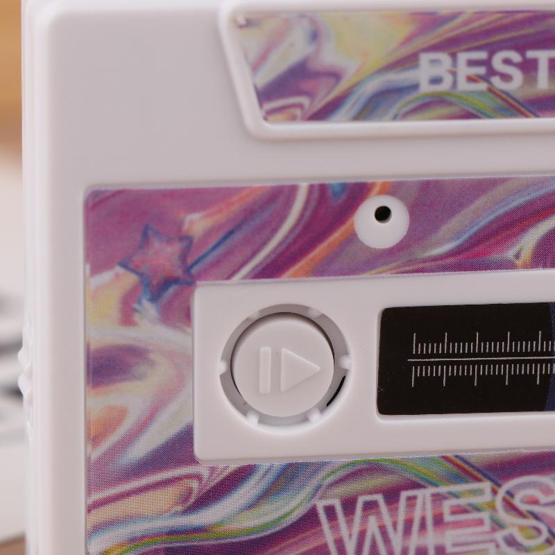 60-Second Diy Audio Voice Recorder Cassette Tape Shaped Recording Device Recordable Greeting Card For Birthday Valentines Day