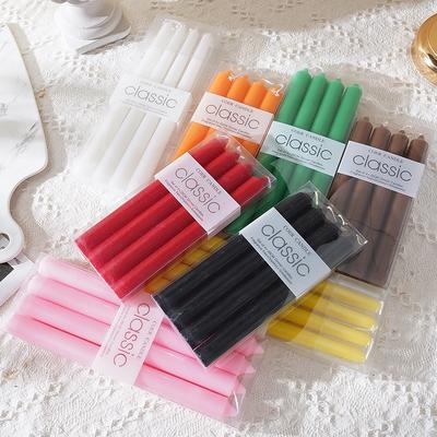 European Style Tasteless Pole Wax Romantic Wedding Colorful Long Pole Candle Home Confession Proposal Candlelight Dinner Candle