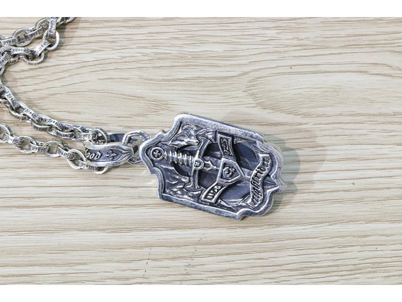 Trendy Men's Sterling Silver Lion Head Pendant Necklace - Punk Rock Style with Crown