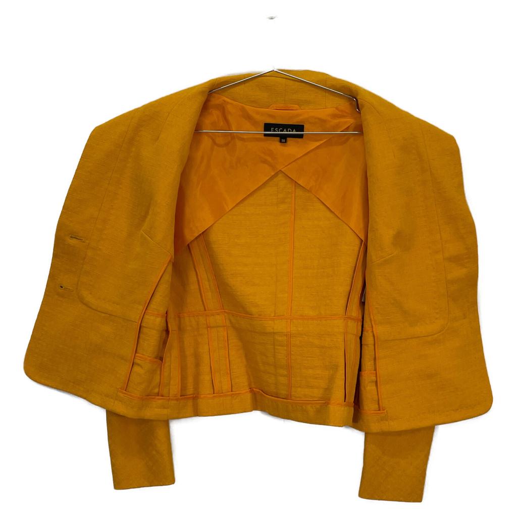 ESCADA Orange gold button wide color jacket Jacket 38 OrangeUsed