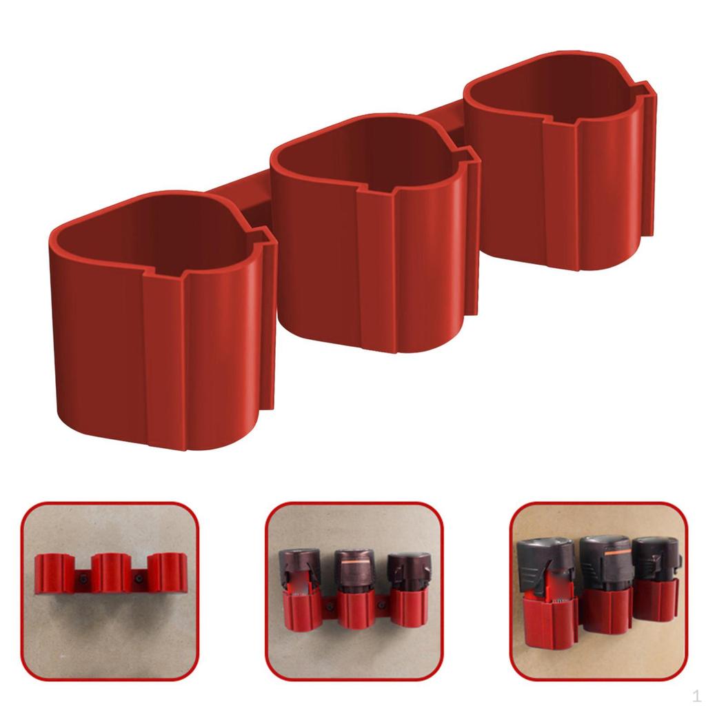 10,8/12V Akku- und Werkzeug-Aufbewahrungshalter mit Schrauben Stabiler Langlebiger Organizer Feste Halterung