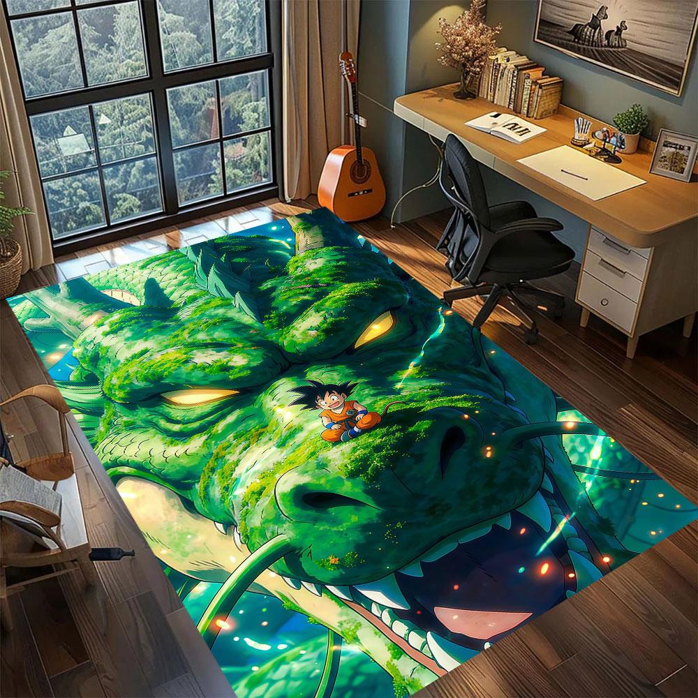 DragonBall Anime Charakter Teppich für Wohnzimmer Schlafzimmer Heimdeko Coole Film Matte Spielbodenmatte