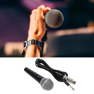 9.8ft Cable Handheld Microphone 6.35mm Plug Wired Microphone High-Fidelity Microphone  Recording