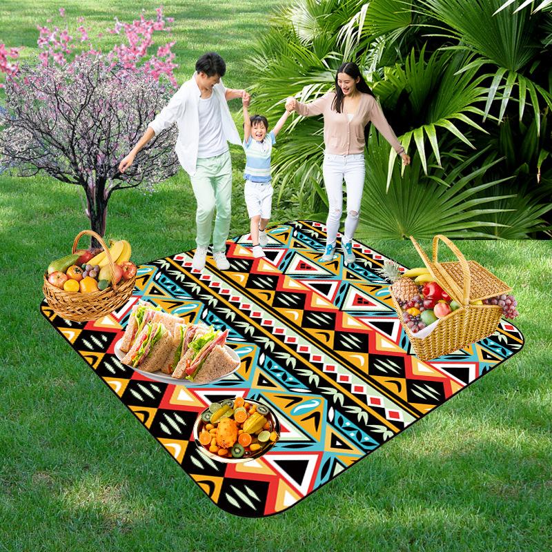 Picnic Blankets Extra Large, Waterproof Foldable Outdoor Beach Blanket,3-Layer Picnic Mat for Camping, Hiking, Travel, Park, Concerts