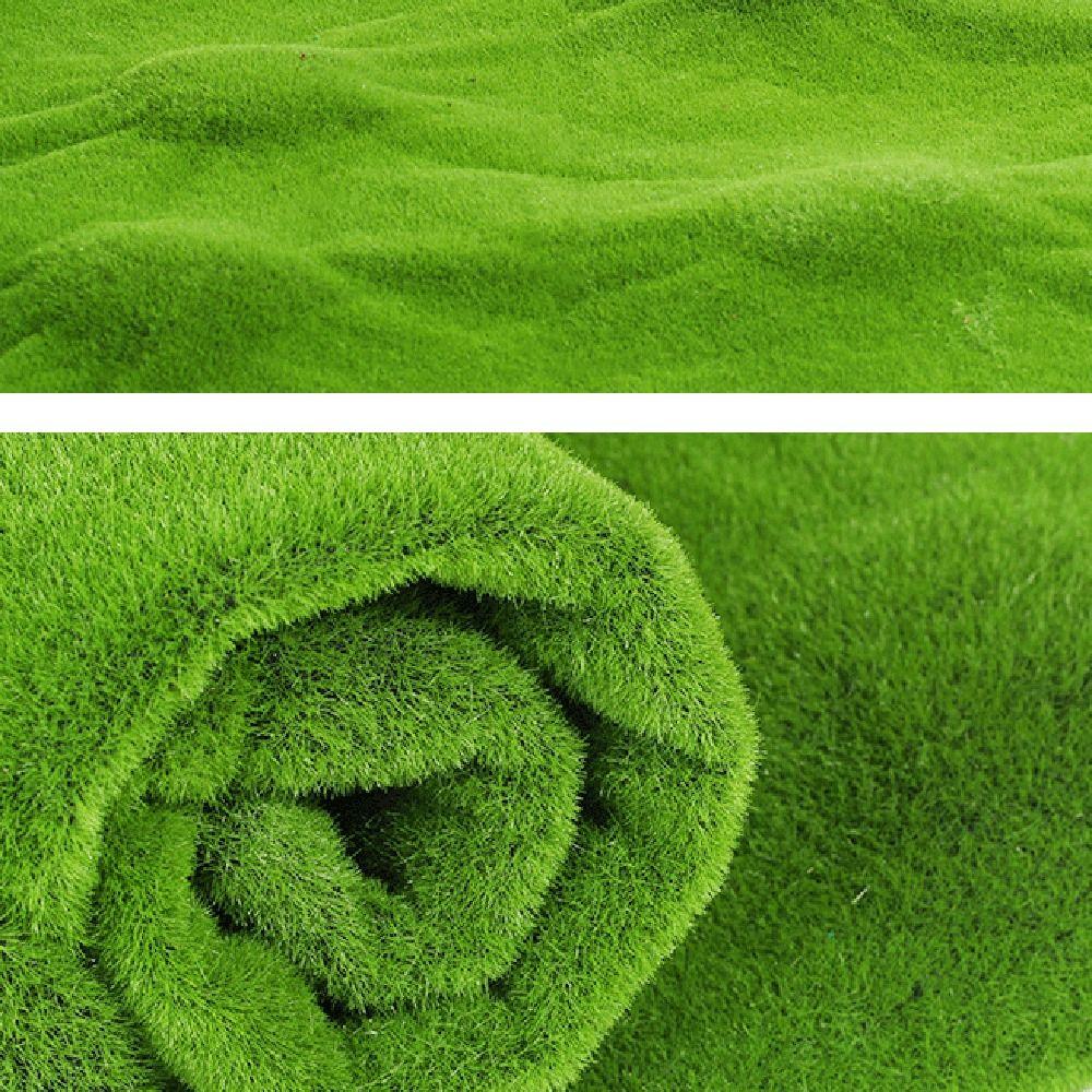 Durable Fake Moss Grass Turf DIY Fake Green Grass Mat Outdoor Grass Mat Simulation Moss Sheet  Wall