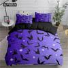 Soft Duvet Cover Halowen Flying Vampire Bats Soft Duvet Cover Polyester Witchcraft Magic Warm Comforter Cover Festival Gifts Rom Decoration