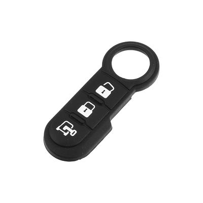 Automatic Remote Control Fob Case Insert Rubber Pad Replacement Keypad 3 Buttons Compatible