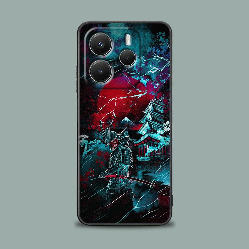 Phone Case for Xiaomi Redmi 15C 14C 12C 13C 4G Redmi Note 15 14 13 12 11 10 Pro Plus 12S Soft Cover Japanese Art Samurai Ninja
