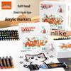 True Color Washable Soft Tip Acrylic Marker for Children and Students - Ideal for Art, Painting, and Graffiti