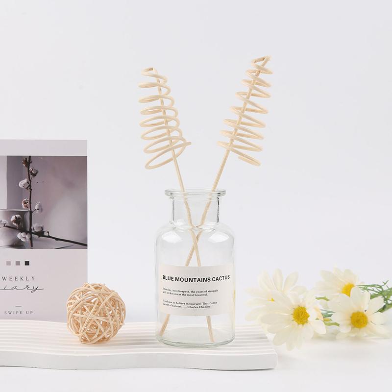 5pcs Natural Reed Fragrance Aroma Oil Diffuser Leaf Shaped Diffuser Sticks Vine Aroma Volatile Stick