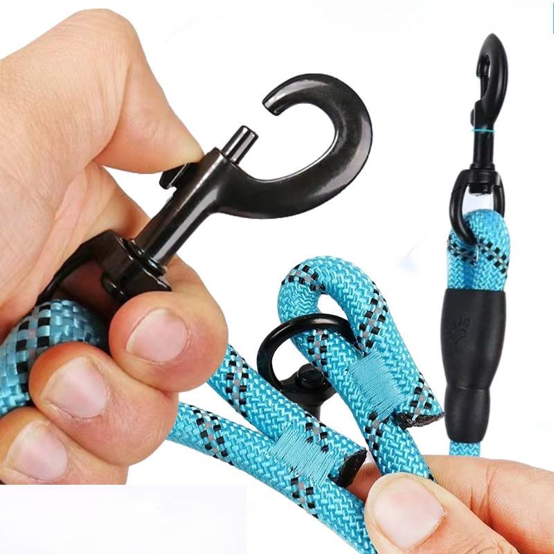 Nylon Dog Leash Chain Reflective Design Dog Collar Durable and Sturdy Puppy Harness Soft Pets Supplies Dogs Accessories