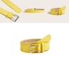 Simple Solid Color Metal Square Buckle Decoration Women Belt For Casual Jeans Wear