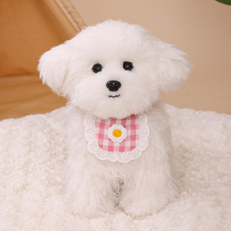Realistic Poodle Dog Pet Doll Super Fluffy Plush Toy Companion Soothing Stress Relief