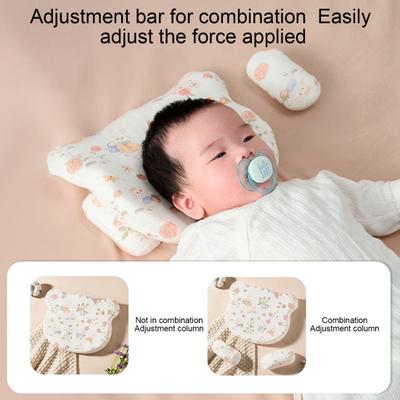 Baby Shaping Pillow Memory Foam Head Support for Strollers Cribs Breathable Infant Flat Head Pillow Cute Baby Gifts