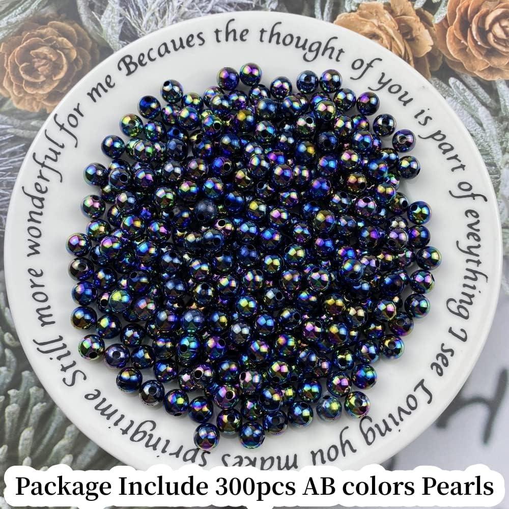 Купить 300 шт. искусственный жемчуг, жемчужные бусины 8 мм, стеклянные ...