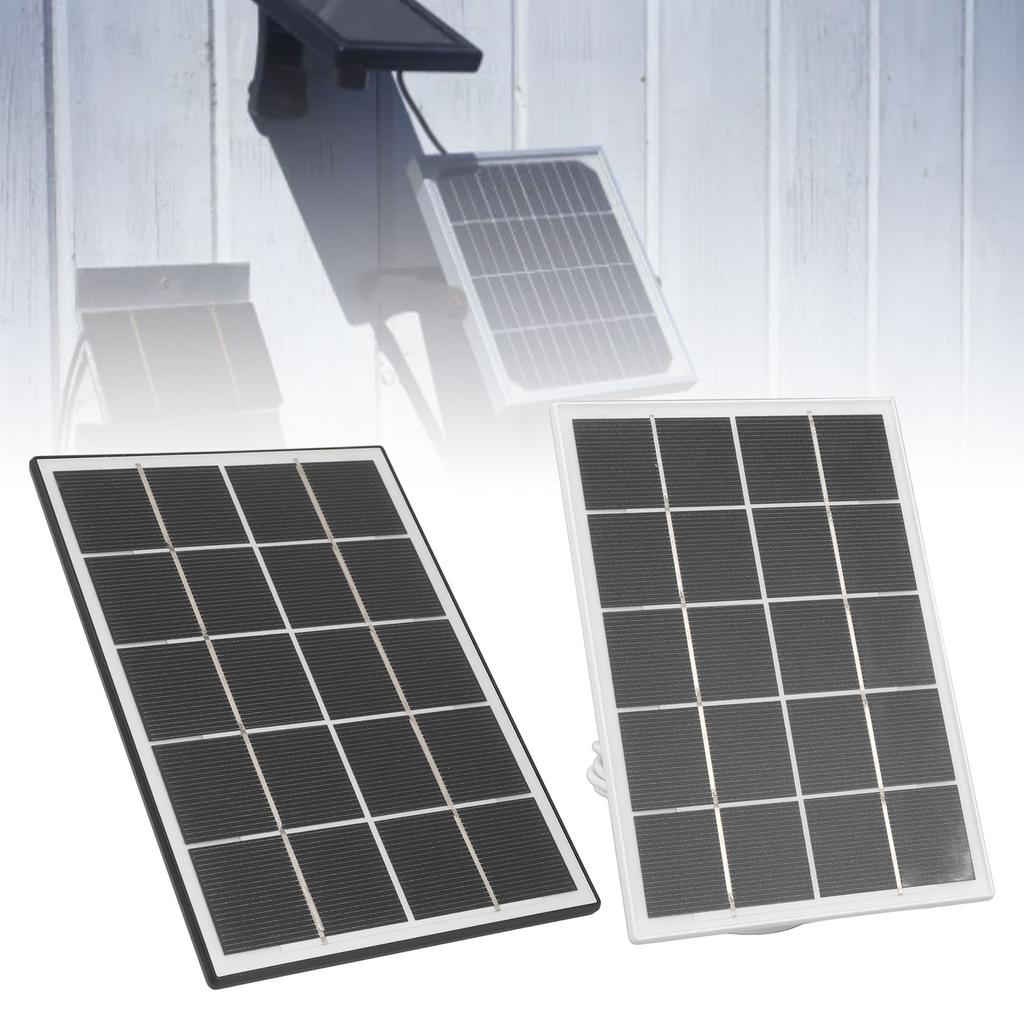 Camera Solar Charging Panel with Bracket 3W 5V Monocrystalline Silicon Type C Security Camera Solar