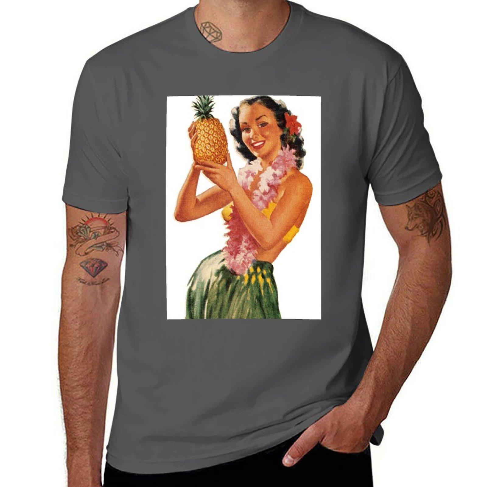 

Vintage Hula Girl T-Shirt anime tshirt man t shirts high quality luxury brand funny t shirts cotton T-Shirt 4XL