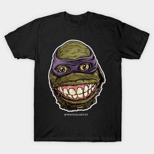 

Men Black Print T-shirt Zombie Donnie No-Cut Transfer Paper Print Cotton Tshirt 3XL чёрный