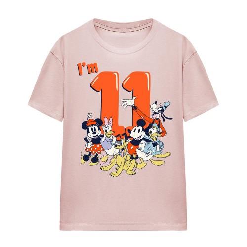 Mickey Mouse & Friends Womens/Ladies Vintage Group 11th Birthday T-Shirt