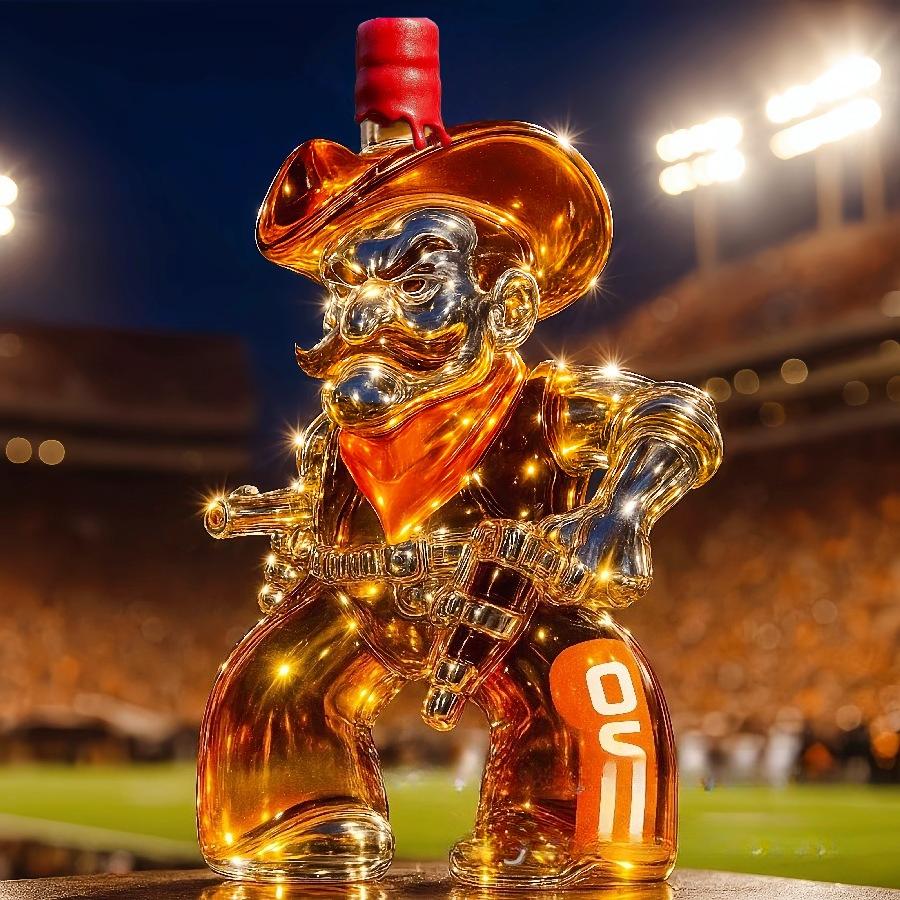 Decantador de Whisky de Vaquero Occidental Pistola Botella de Vino de Vidrio de Borosilicato Alto Jarra de Licores Novedosa Artículos de Bar Regalo para Hombres