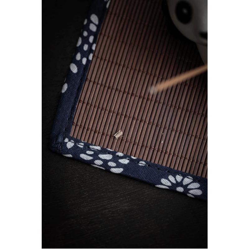 Tischläufer aus natürlichem Bambus, Tischset, Teematten, Tischset, Heizkissen, Untersetzer im japanischen Stil, Dekoration für Zuhause, Café, Restaurant