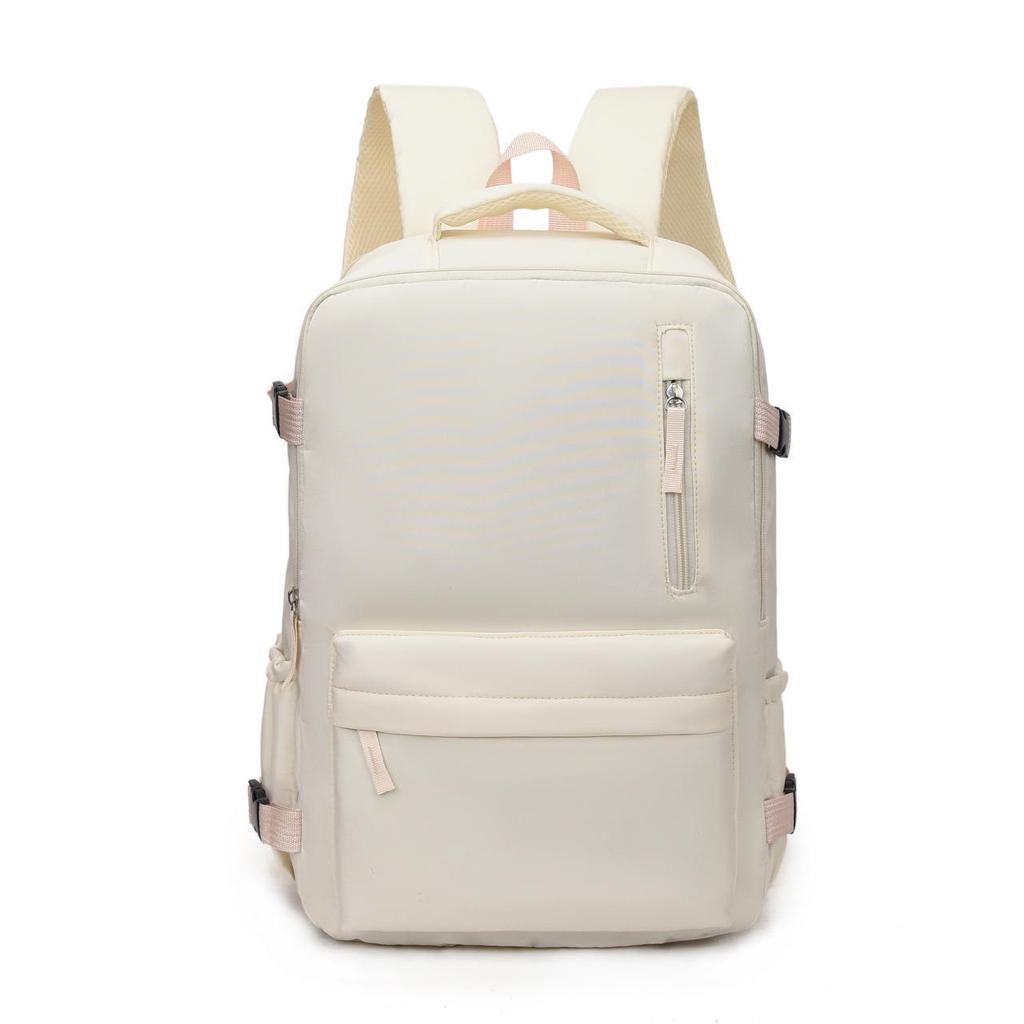2025 Leichter Reise-Rucksack: Großes Fassungsvermögen, Doppelschultergurt, Einfarbige, mit Schuhfach