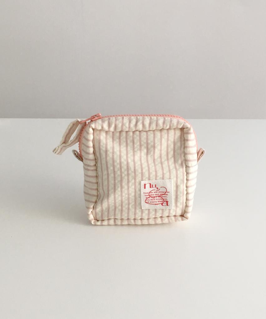 Nuaname Peach Basket Stripe Pouch