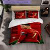 Cristiano Ronaldo Themed Bedding 3Pcs Duvet Cover Set Decorative Bed Linen For Teen Room Home Decoration