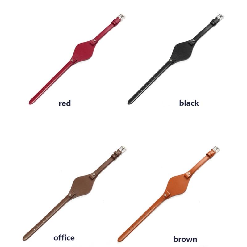 Premium Leder Dünnes Uhrenarmband Business Reise Outdoor Nutzung Kratzfest Schnellwechsel-Federstege