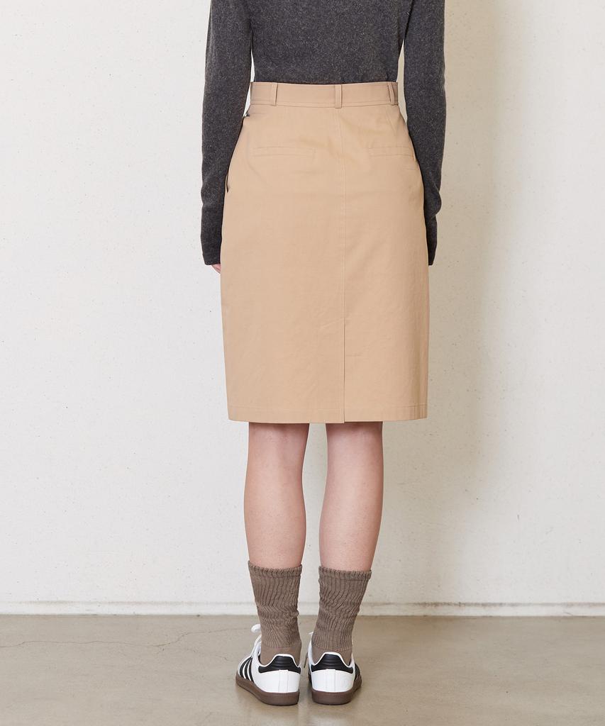 Jun By Jun K Cation Cotton Skirt_Sand