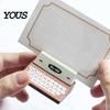 Place Card Holder Retro Wooden Typewriter Memo Clip, Vintage Desk Holder, Rustic Office Decor Decorative Message Photo Picture Stand for Home