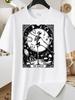 The Dancer Card T-Shirt - Featuring a Gothic Ballet Skeleton Ballerina XIII Art Print, Made from 100%, This Casual Short