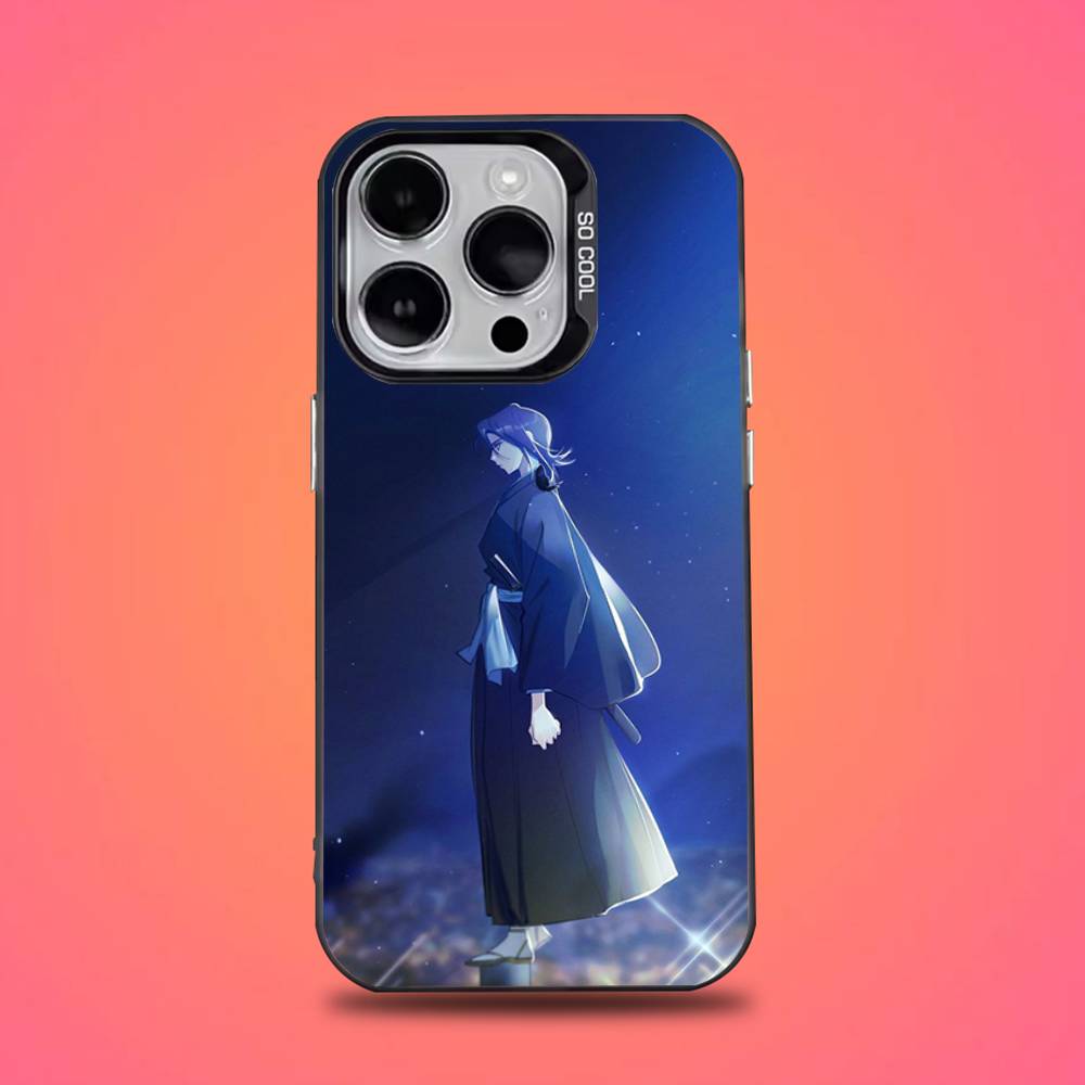 R-Rukia Anime K-Kuchiki Phone Case For iPhone 16,15,14,13,12,11,Pro,Max,Plus,Mini,XS,SE Anti Fall Black Matte Hard Bumper